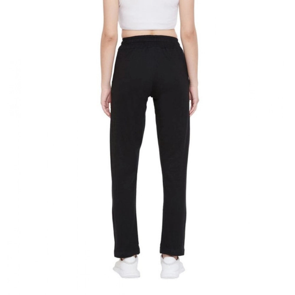 Alluring Women's Cotton Solid Elasticated Track Pants