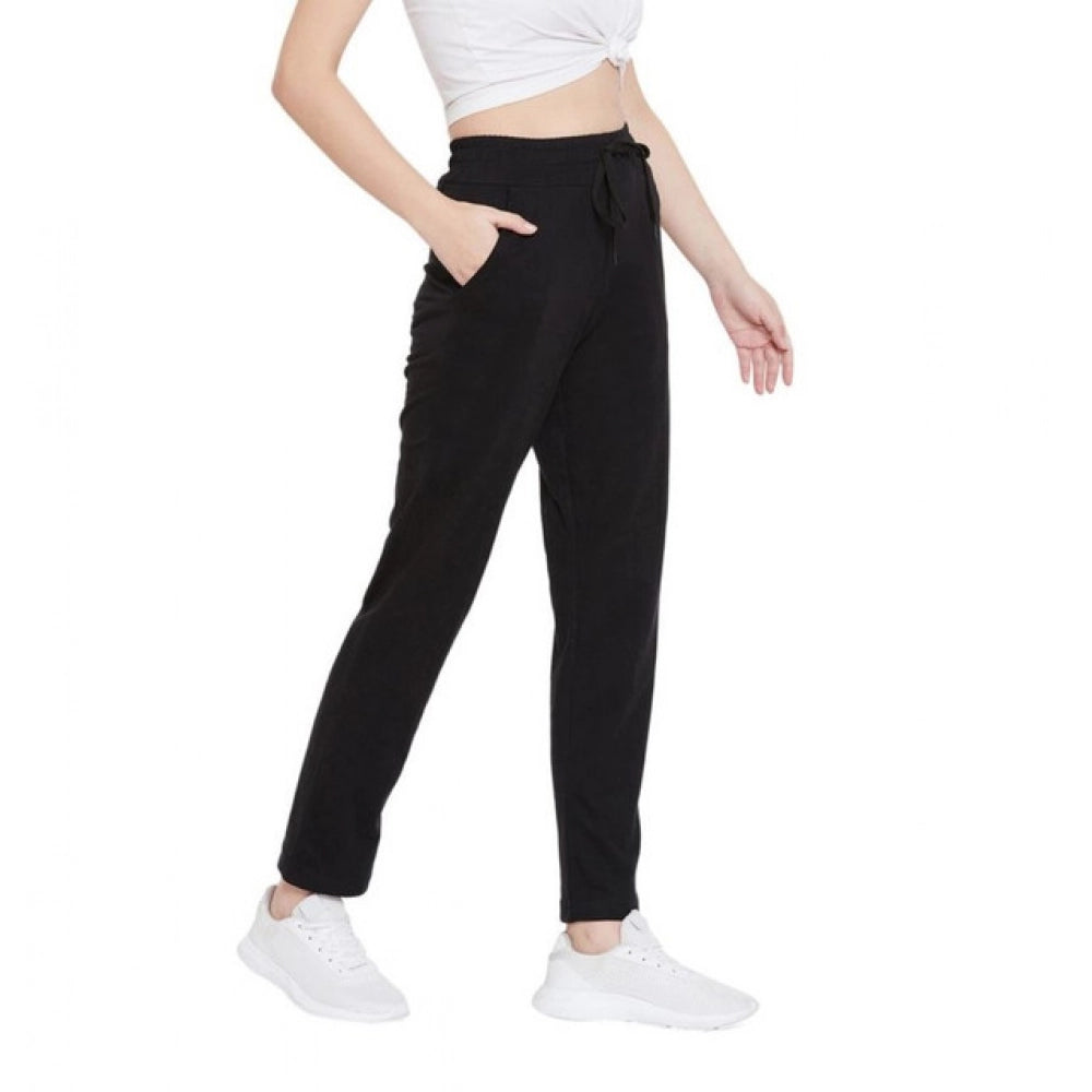 Alluring Women's Cotton Solid Elasticated Track Pants