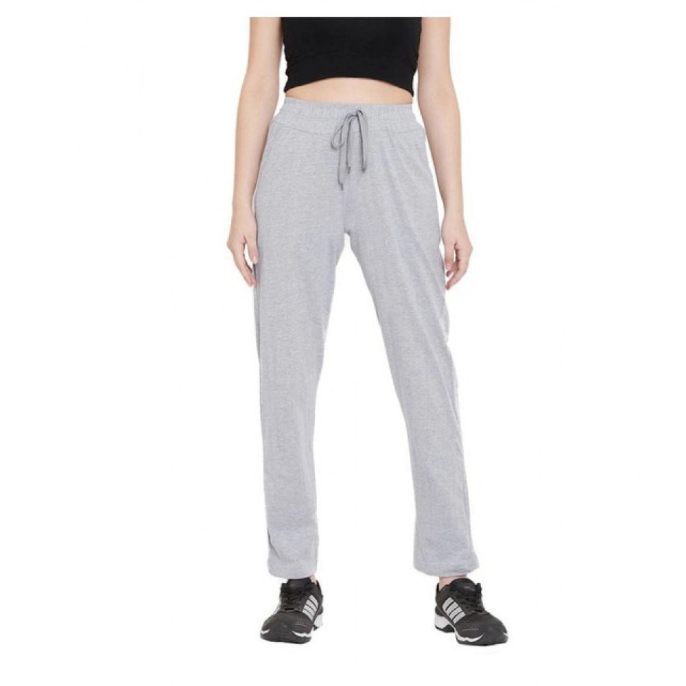 Alluring Women's Cotton Solid Elasticated Track Pants