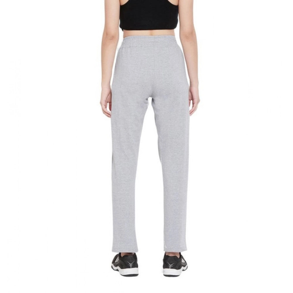 Alluring Women's Cotton Solid Elasticated Track Pants