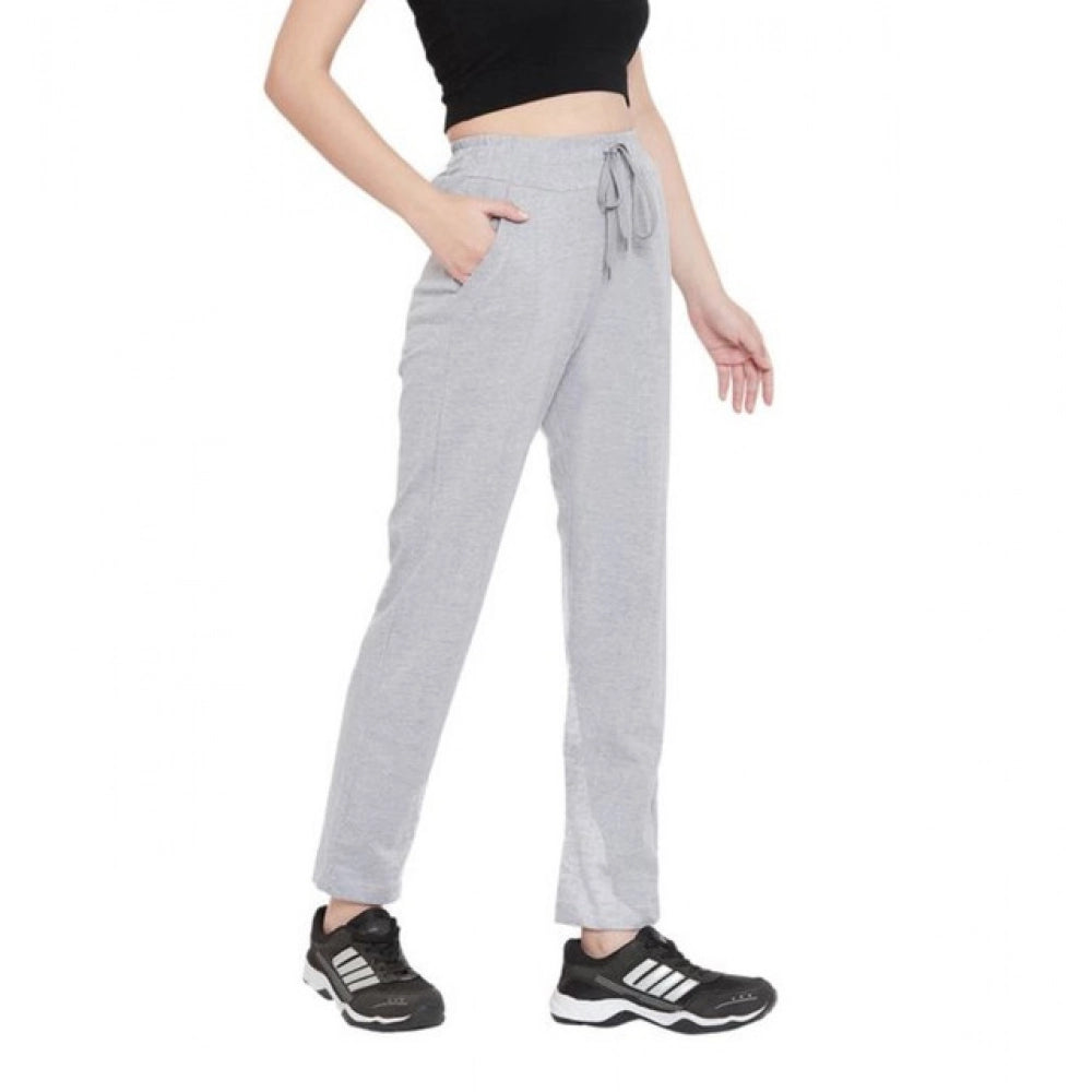 Alluring Women's Cotton Solid Elasticated Track Pants