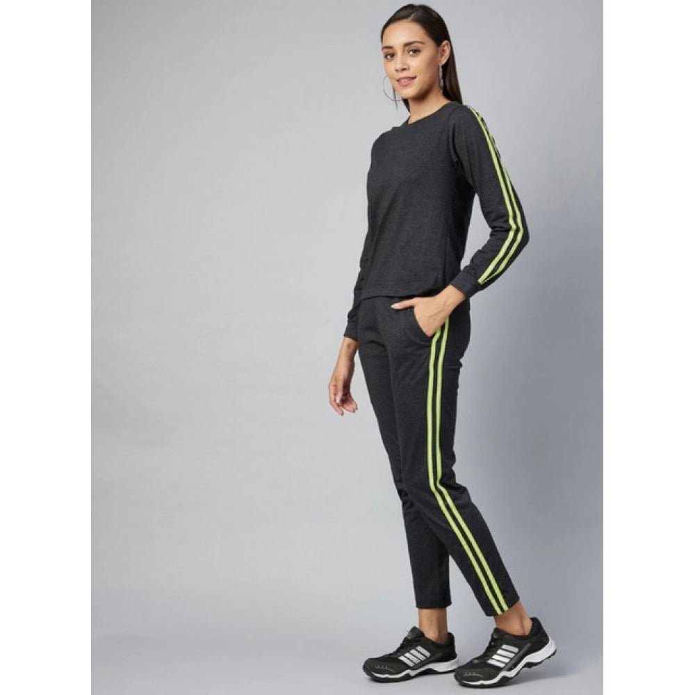 Ravishing Women's Cotton Solid Long Sleeves Tracksuit