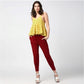 Voguish Women's Polyester Solid Elasticated Trousers
