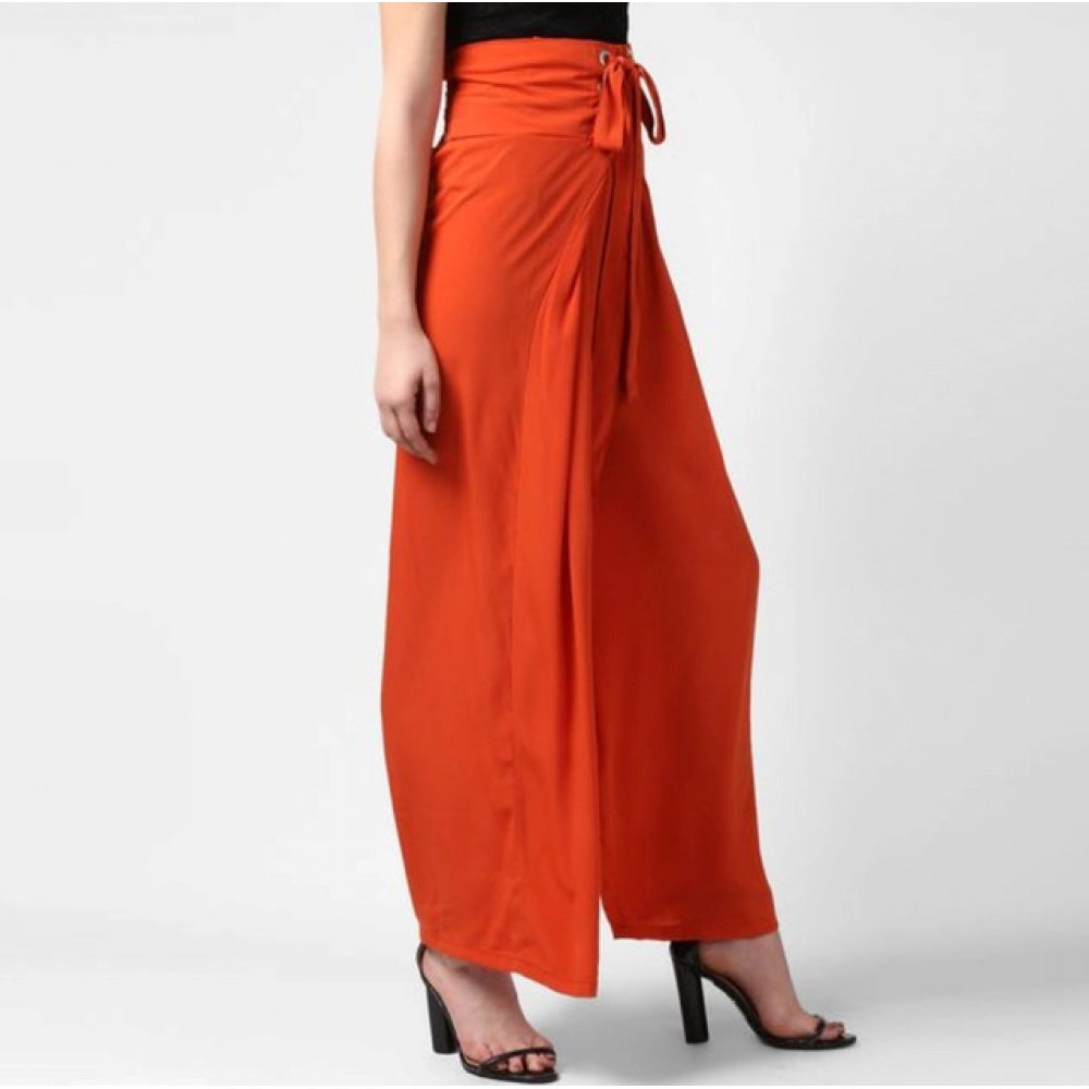 Gorgeous Women's Polyester Solid Smocked Trousers
