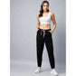 Marvellous Women's Cotton Twill Solid Elasticated Trousers