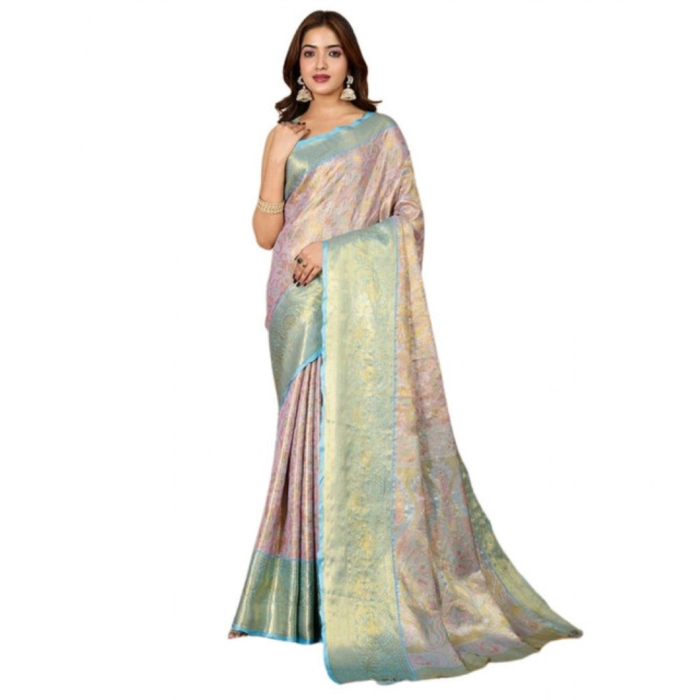Superb Women's Jacquard Saree With Blouse Piece