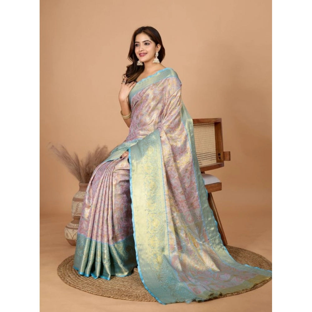 Superb Women's Jacquard Saree With Blouse Piece