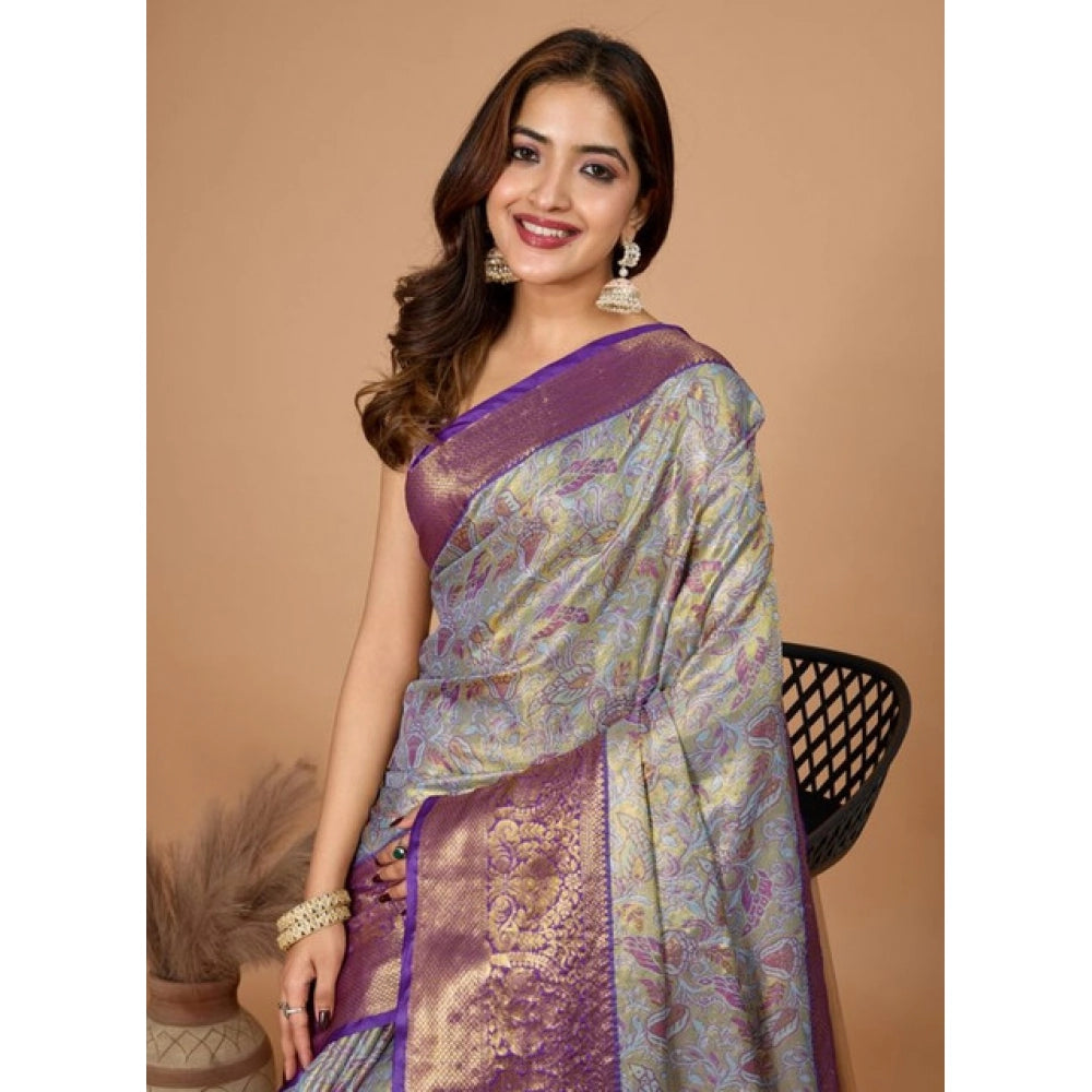 Superb Women's Jacquard Saree With Blouse Piece