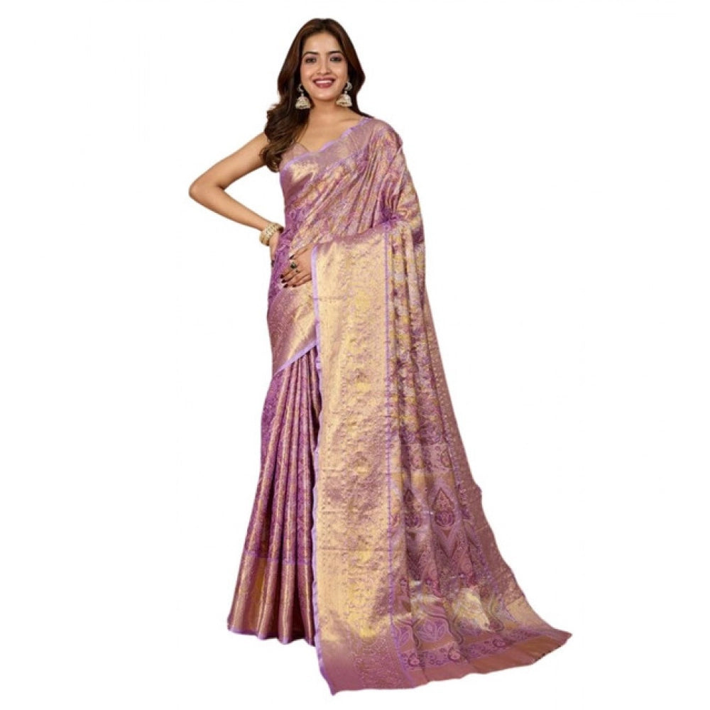 Superb Women's Jacquard Saree With Blouse Piece