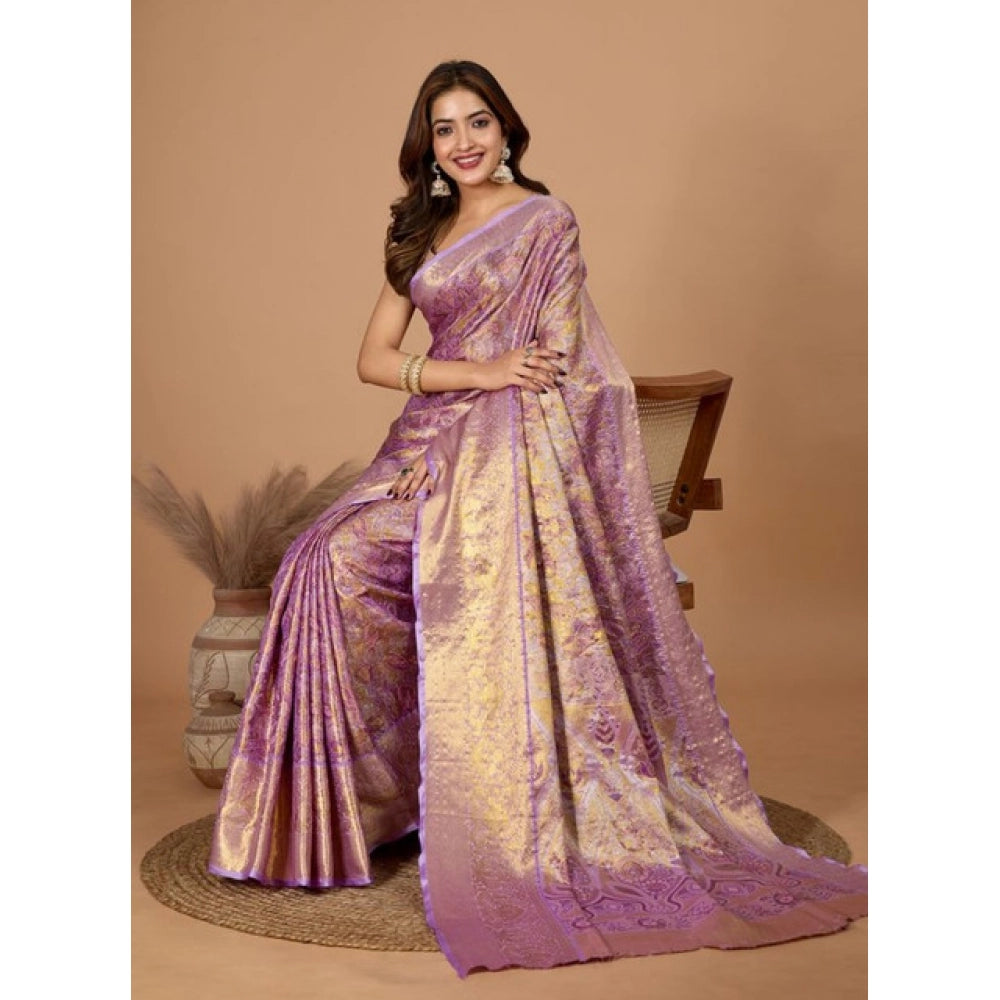 Superb Women's Jacquard Saree With Blouse Piece