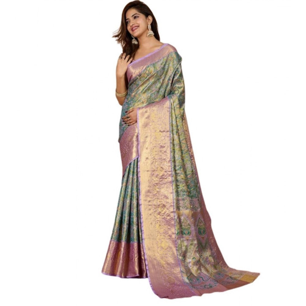 Superb Women's Jacquard Saree With Blouse Piece