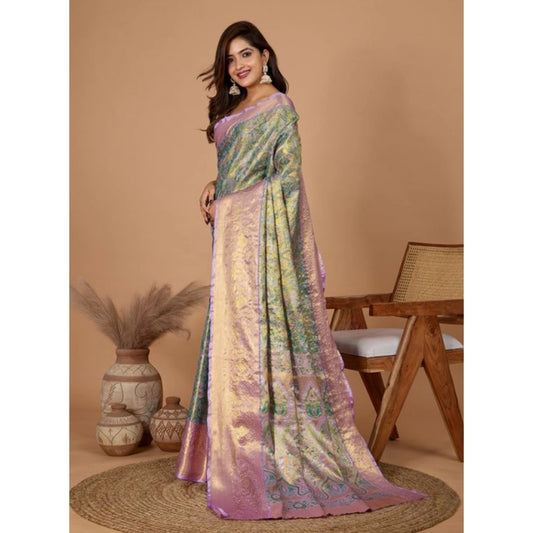 Superb Women's Jacquard Saree With Blouse Piece