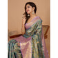 Superb Women's Jacquard Saree With Blouse Piece