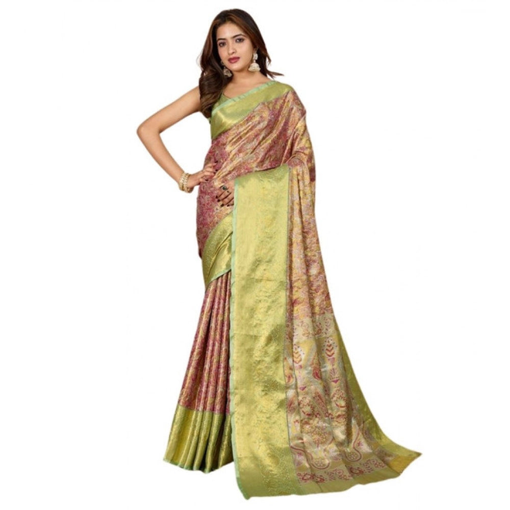 Superb Women's Jacquard Saree With Blouse Piece