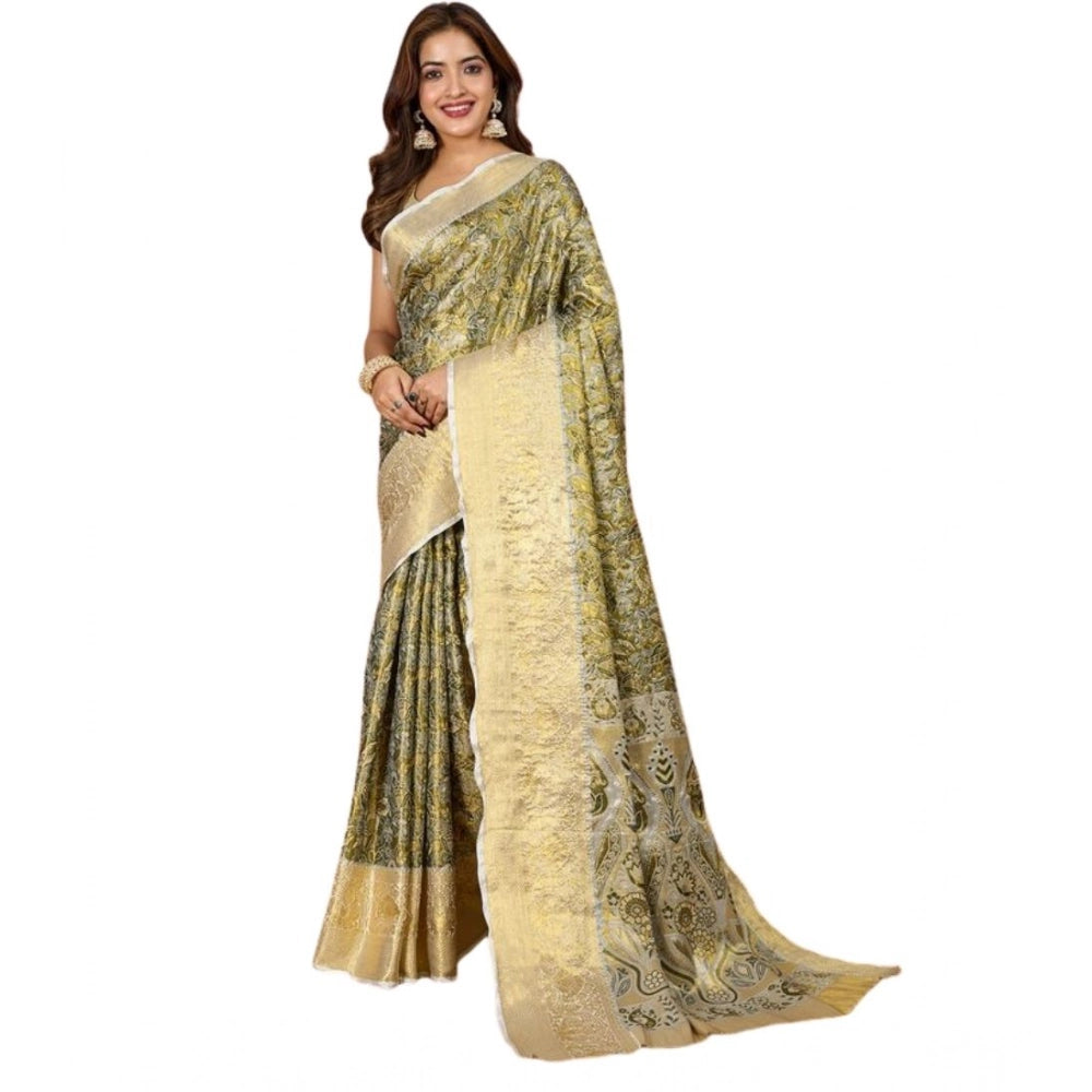 Superb Women's Jacquard Saree With Blouse Piece