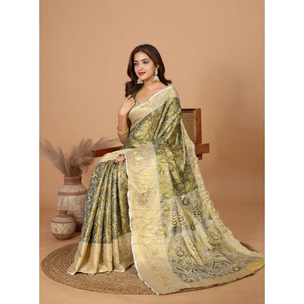 Superb Women's Jacquard Saree With Blouse Piece