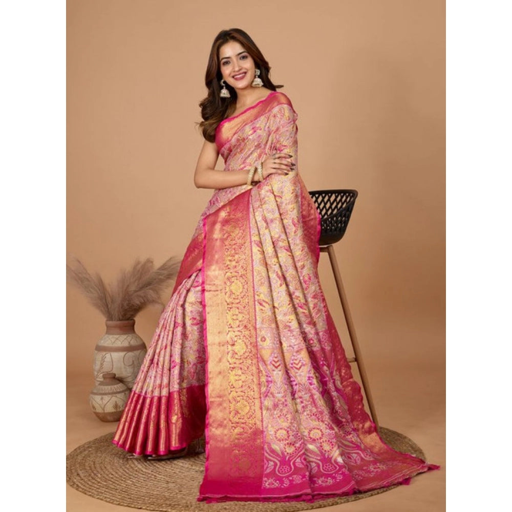 Superb Women's Jacquard Saree With Blouse Piece