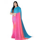 Awesome Women's Georgette Floral Printed Saree With Blouse Piece