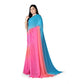 Awesome Women's Georgette Floral Printed Saree With Blouse Piece