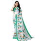 Awesome Women's Georgette Floral Printed Saree With Blouse Piece