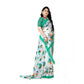 Awesome Women's Georgette Floral Printed Saree With Blouse Piece