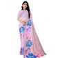 Awesome Women's Georgette Floral Printed Saree With Blouse Piece