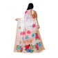 Awesome Women's Georgette Floral Printed Saree With Blouse Piece