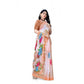Awesome Women's Georgette Floral Printed Saree With Blouse Piece