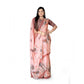 Awesome Women's Georgette Floral Printed Saree With Blouse Piece