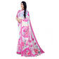 Awesome Women's Georgette Floral Printed Saree With Blouse Piece