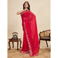 Delightful Women's Georgette Printed Saree With Blouse Piece