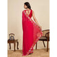 Delightful Women's Georgette Printed Saree With Blouse Piece