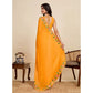 Delightful Women's Georgette Printed Saree With Blouse Piece