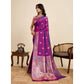 Glorious Women's Faux Banarasi Silk Woven Saree With Blouse Piece