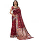 Glorious Women's Faux Banarasi Silk Woven Saree With Blouse Piece