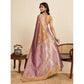 Glorious Women's Faux Banarasi Silk Woven Saree With Blouse Piece