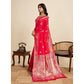 Glorious Women's Faux Banarasi Silk Woven Saree With Blouse Piece