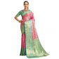 Glorious Women's Faux Banarasi Silk Woven Saree With Blouse Piece