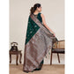 Fabulous Women's Jacquard Woven Saree With Blouse Piece