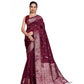 Fabulous Women's Jacquard Woven Saree With Blouse Piece