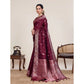 Fabulous Women's Jacquard Woven Saree With Blouse Piece