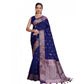 Fabulous Women's Jacquard Woven Saree With Blouse Piece
