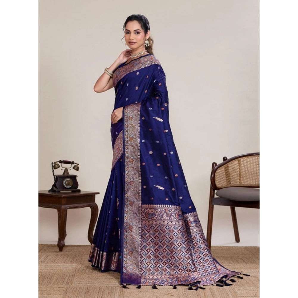 Fabulous Women's Jacquard Woven Saree With Blouse Piece