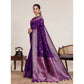 Fabulous Women's Jacquard Woven Saree With Blouse Piece