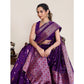 Fabulous Women's Jacquard Woven Saree With Blouse Piece