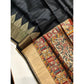 Superb Women's Tussar Silk Madhubani Saree With Blouse Piece