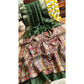 Superb Women's Tussar Silk Madhubani Saree With Blouse Piece