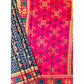 Dazzling Women's Patola Silk Meena And Zari Woven Saree With Blouse Piece