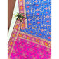 Dazzling Women's Patola Silk Meena And Zari Woven Saree With Blouse Piece