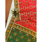 Dazzling Women's Patola Silk Meena And Zari Woven Saree With Blouse Piece